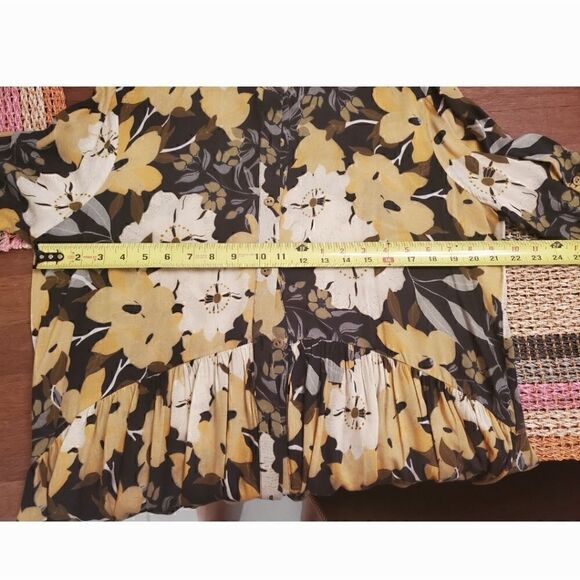 Anthropologie Bl-nk Simona Floral Tunic Dress Size L - Picture 5 of 5